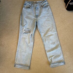 Abercrombie & Fitch Light Blue Boyfriend Jeans